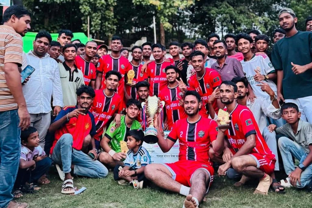 তাকরিম একাদশের বুকভাঙ্গা হার; রোমাঞ্চকর ফাইনালে শিরোপা উল্লাস ধর্মপুর ফুটবল একাদশের